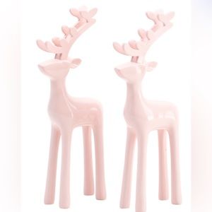 Martha Stewart pink reindeer 2 piece